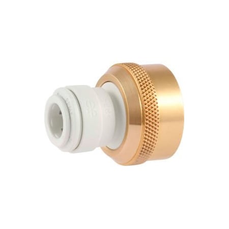 Reliance Worldwide John Guest Brass Female Connector (Garden Hose) 3/8'' x 3/4'' - 11.5 NH - Pack of 10 NC2258